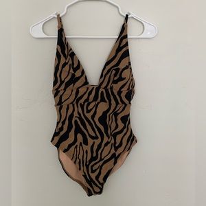 Never worn like new J Crew plunge one piece swimsuit